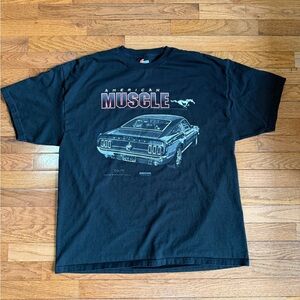 Vintage 1995 American muscle Mach 1 mustang shirt size XL men like new